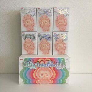 Pop Mart Labubu v3 Big into Energy Series Vinyl Pendant Set of 6 (US Seller)